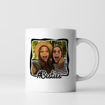 Personalised Hashtag Photo Mug
