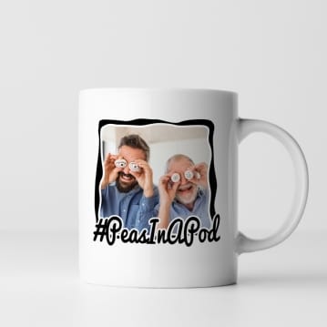 Personalised Hashtag Photo Mug