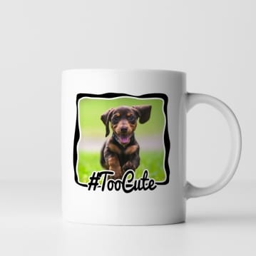 Personalised Hashtag Photo Mug