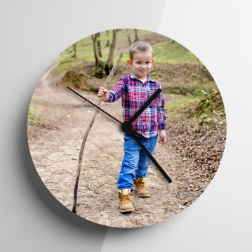 Personalised Glass Photo Clock 