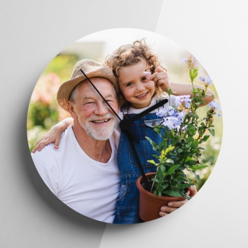 Personalised Glass Photo Clock 