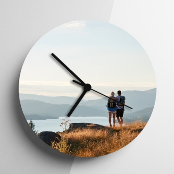 Personalised Glass Photo Clock 