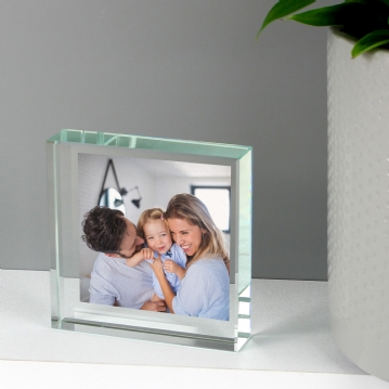 Personalised Keepsake Photo Glass Block