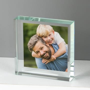Personalised Keepsake Photo Glass Block