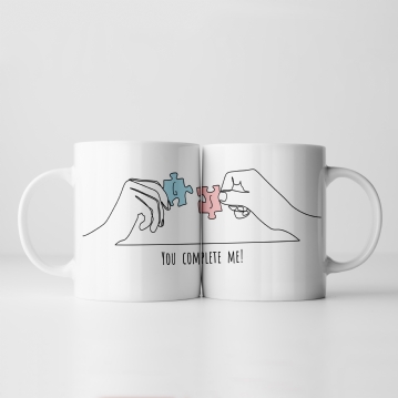 Personalised You Complete Me Mug