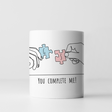 Personalised You Complete Me Mug