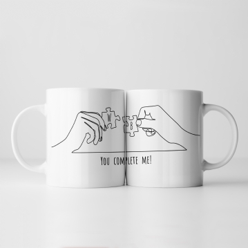 Personalised You Complete Me Mug