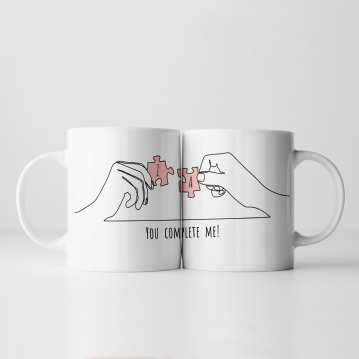 Personalised You Complete Me Mug