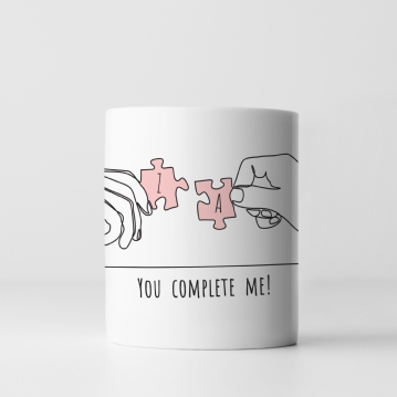 Personalised You Complete Me Mug