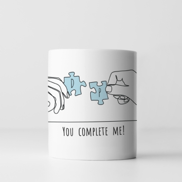 Personalised You Complete Me Mug