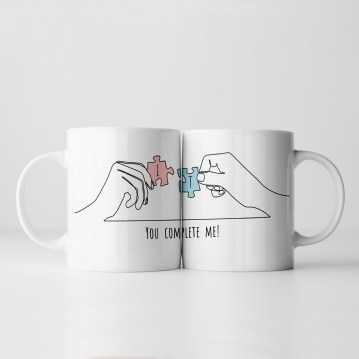 Personalised You Complete Me Mug