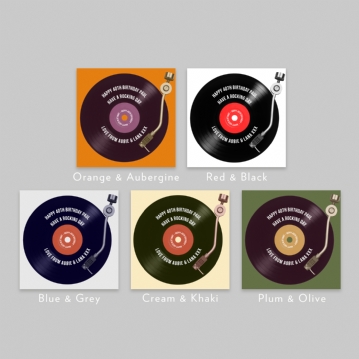 Personalised 40th Birthday Retro Record Mug