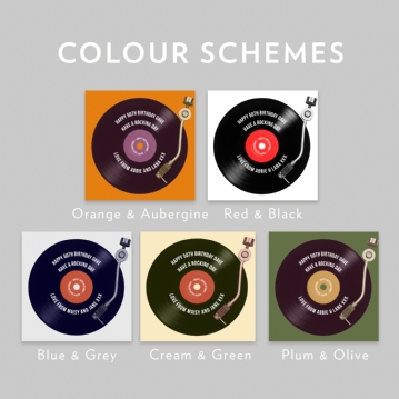 Personalised 50th Birthday Retro Record Mug