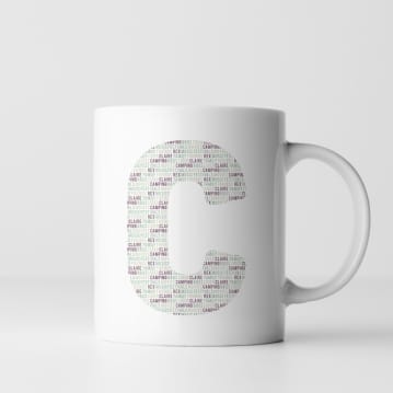 Personalised Letter Mug