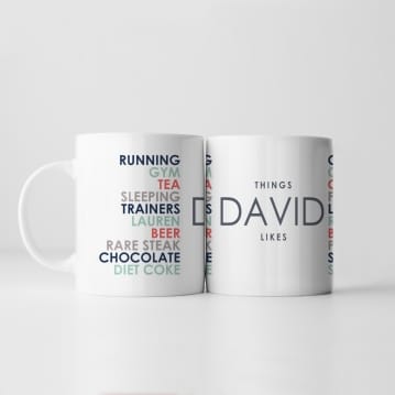 Personalised Likes Mug