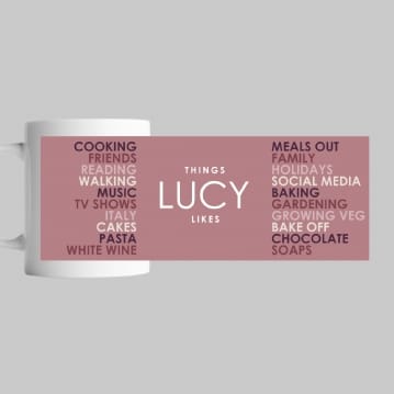 Personalised Likes Mug