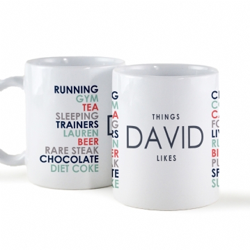 Personalised Likes Mug