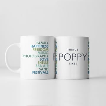 Personalised Likes Mug