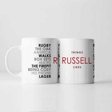 Personalised Likes Mug