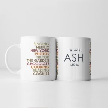 Personalised Likes Mug