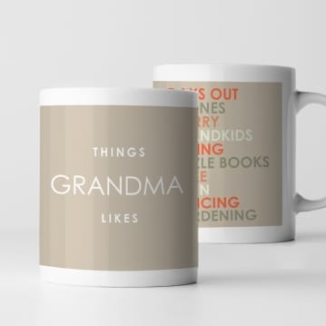 Personalised Likes Mug