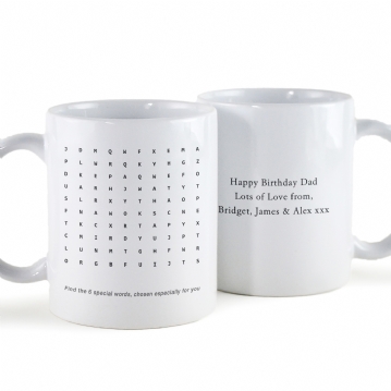 Personalised Word Search Mug