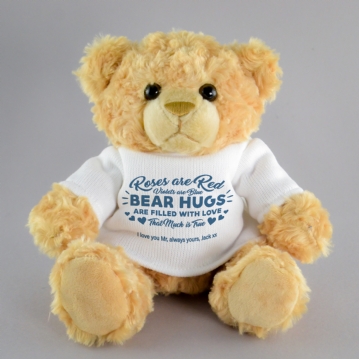 Personalised Roses are Red Teddy Bears