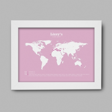 Personalised Life Map Print