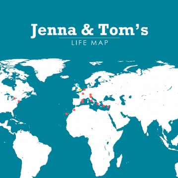 Personalised Life Map Print