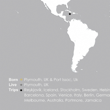 Personalised Life Map Print