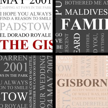 Personalised Family Poster Online Now