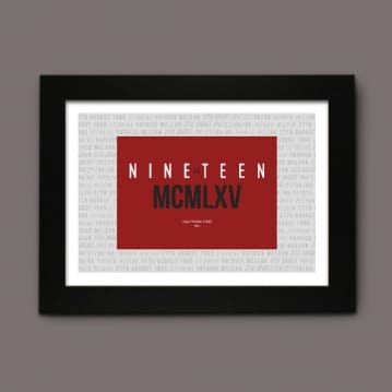 personalised birthday poster