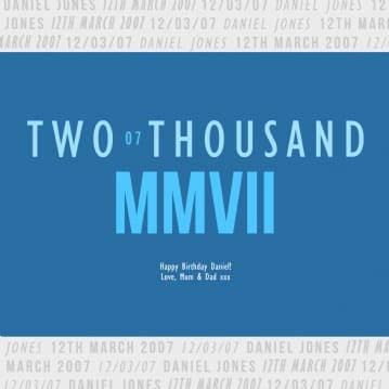 personalised birthday poster