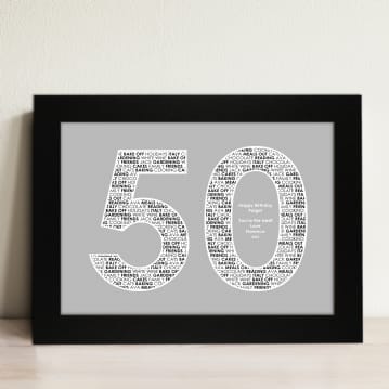 Personalised 50 Print