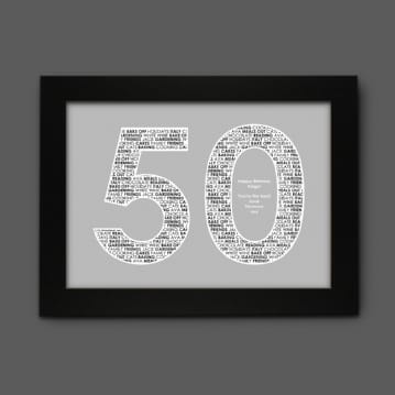 Personalised 50 Print