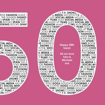 Personalised 50 Print