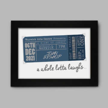 Personalised Concert Ticket Poster