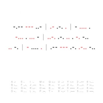 Personalised Morse Code Poster
