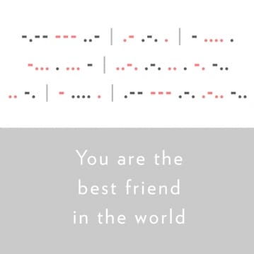Personalised Morse Code Poster