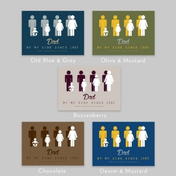 Personalised Dad By My Side Print