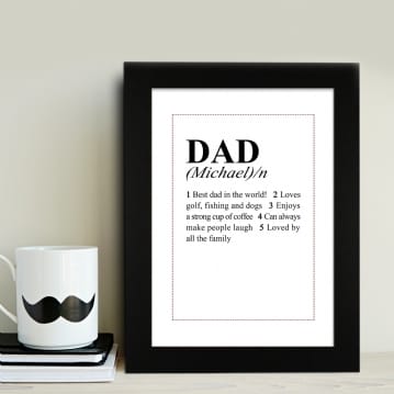 personalised dad print