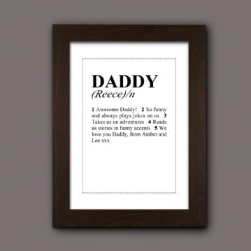 personalised dad print