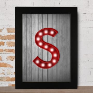 Marquee Letter Print