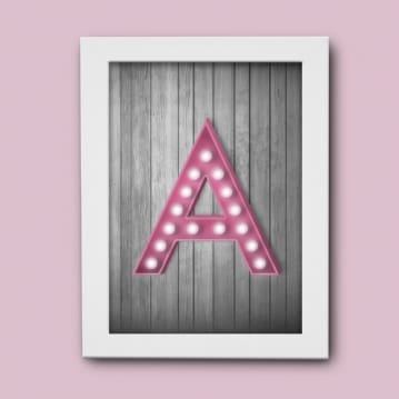 Marquee Letter Print