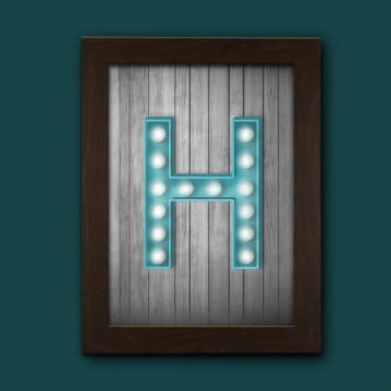 Marquee Letter Print