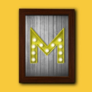 Marquee Letter Print