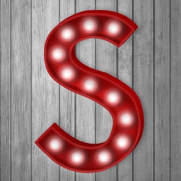 Marquee Letter Print