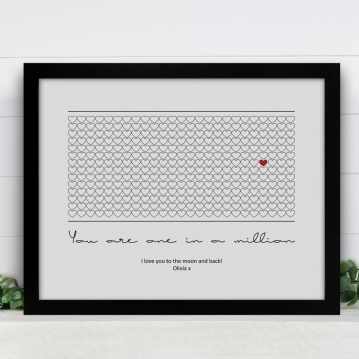 Personalised You're One In A Million Poster