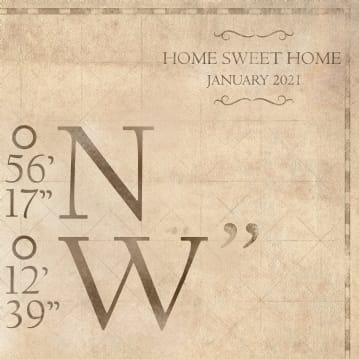 Personalised Coordinates Poster