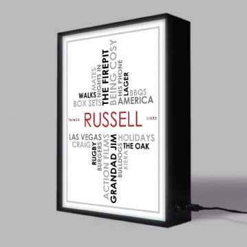 Personalised Light Box - Likes